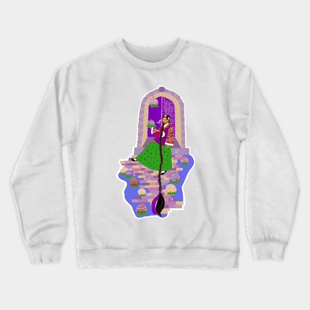 Lantern Princess Crewneck Sweatshirt by ICArtist